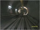 Túnel en fase de anillos precolados